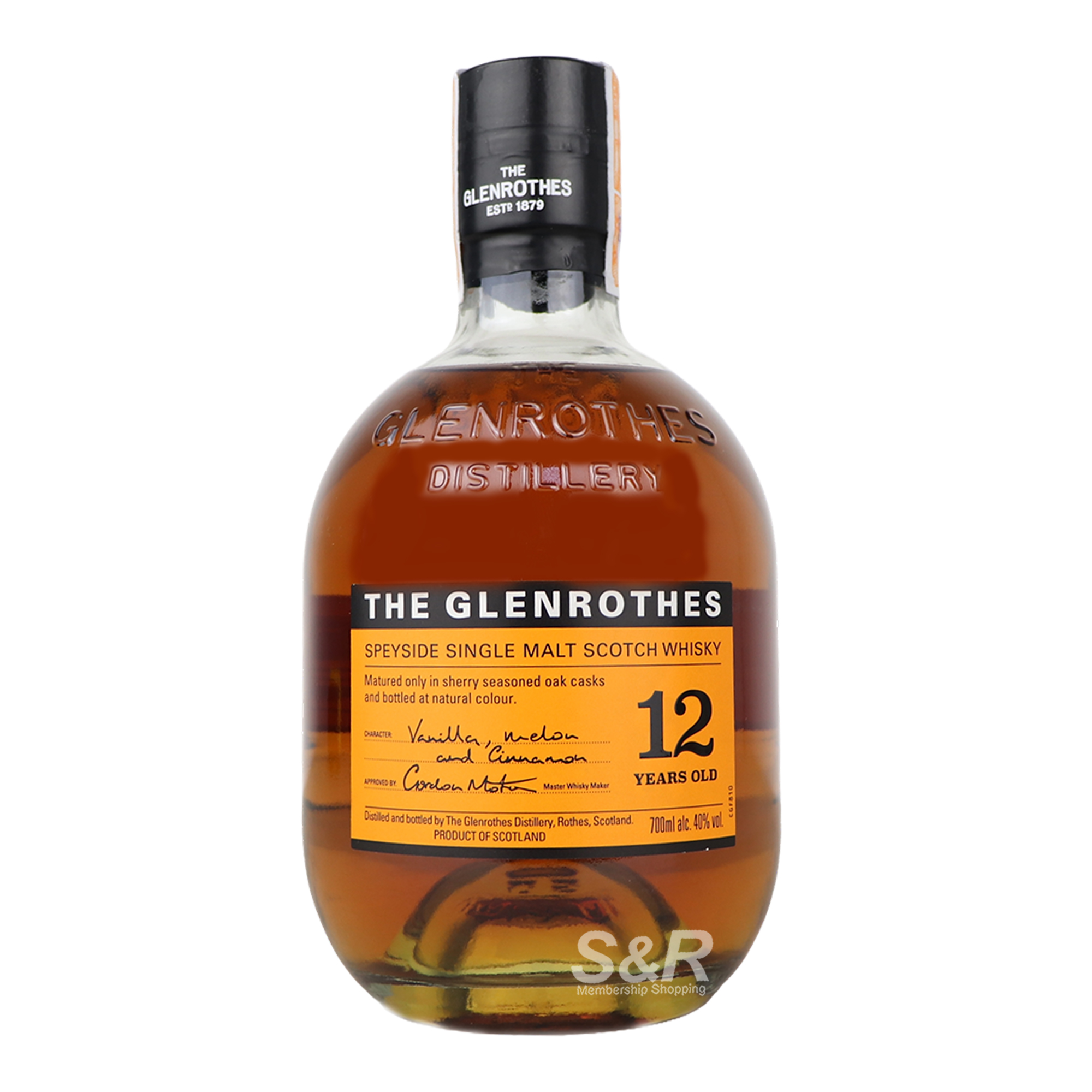 Glenrothes Speyside Single Malt Scotch Whiskey 12 Years Old 700mL
